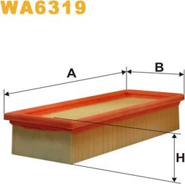 WIX Filters WA6319 - Воздушный фильтр, двигатель autosila-amz.com