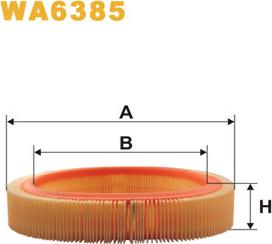 WIX Filters WA6385 - Воздушный фильтр, двигатель autosila-amz.com