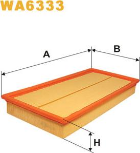 WIX Filters WA6333 - Воздушный фильтр, двигатель autosila-amz.com