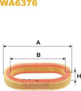 WIX Filters WA6376 - Воздушный фильтр, двигатель autosila-amz.com