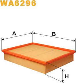 WIX Filters WA6296 - Воздушный фильтр, двигатель autosila-amz.com