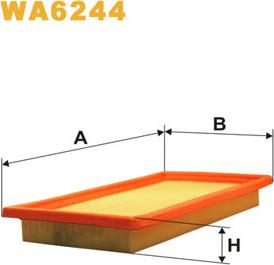 WIX Filters WA6244 - Воздушный фильтр, двигатель autosila-amz.com