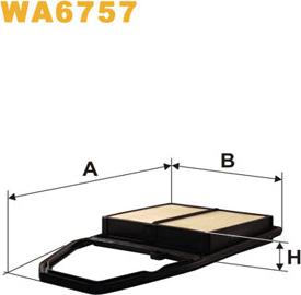 WIX Filters WA6757 - Воздушный фильтр, двигатель autosila-amz.com