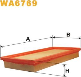 WIX Filters WA6769 - Воздушный фильтр, двигатель autosila-amz.com