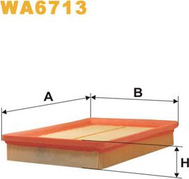 WIX Filters WA6713 - Воздушный фильтр, двигатель autosila-amz.com