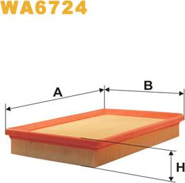 WIX Filters WA6724 - Воздушный фильтр, двигатель autosila-amz.com