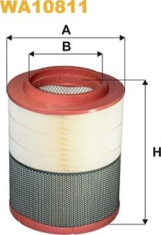 WIX Filters WA10811 - Воздушный фильтр, двигатель autosila-amz.com