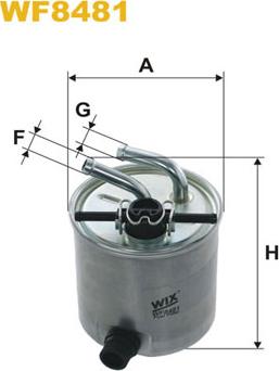 WIX Filters WF8481 - Топливный фильтр autosila-amz.com