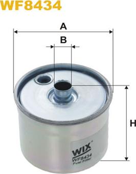WIX Filters WF8434 - Топливный фильтр autosila-amz.com