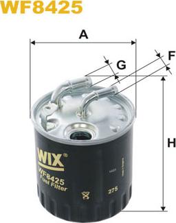 WIX Filters WF8425 - Топливный фильтр autosila-amz.com