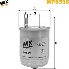 WIX Filters WF8596 - Топливный фильтр autosila-amz.com