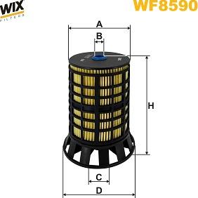 WIX Filters WF8590 - Топливный фильтр autosila-amz.com
