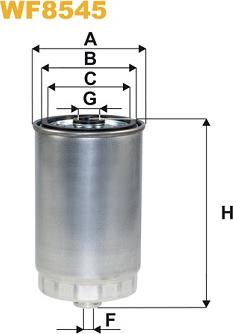 WIX Filters WF8545 - Топливный фильтр autosila-amz.com