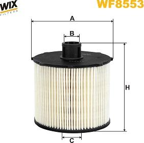WIX Filters WF8553 - Топливный фильтр autosila-amz.com