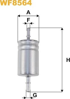 WIX Filters WF8564 - Топливный фильтр autosila-amz.com