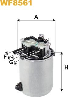 WIX Filters WF8561 - Топливный фильтр autosila-amz.com