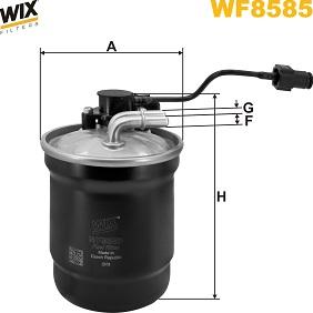 WIX Filters WF8585 - Топливный фильтр autosila-amz.com