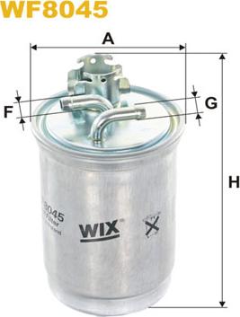 WIX Filters WF8045 - Топливный фильтр autosila-amz.com