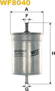 WIX Filters WF8040 - Топливный фильтр autosila-amz.com