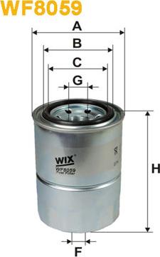 WIX Filters WF8059 - Топливный фильтр autosila-amz.com
