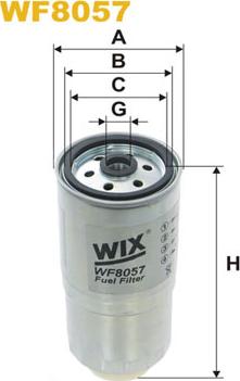 WIX Filters WF8057 - Топливный фильтр autosila-amz.com