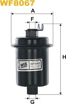 WIX Filters WF8067 - Топливный фильтр autosila-amz.com