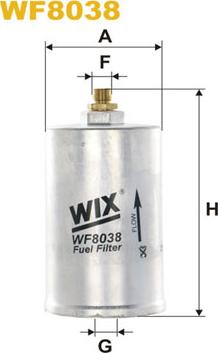 WIX Filters WF8038 - Топливный фильтр autosila-amz.com