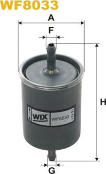 WIX Filters WF8033 - Топливный фильтр autosila-amz.com