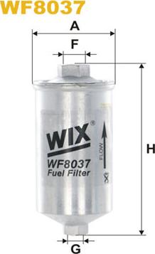 WIX Filters WF8037 - Топливный фильтр autosila-amz.com