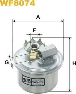 WIX Filters WF8074 - Топливный фильтр autosila-amz.com