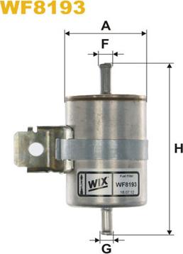 WIX Filters WF8193 - Топливный фильтр autosila-amz.com