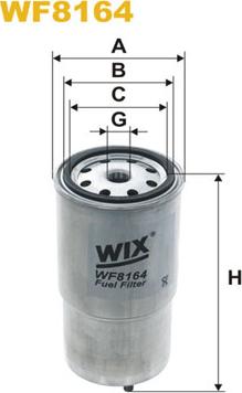 WIX Filters WF8164 - Топливный фильтр autosila-amz.com