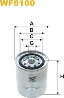 WIX Filters WF8100 - Топливный фильтр autosila-amz.com