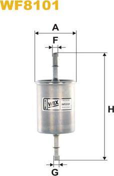 WIX Filters WF8101 - Топливный фильтр autosila-amz.com