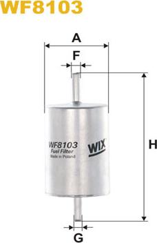 WIX Filters WF8103 - Топливный фильтр autosila-amz.com