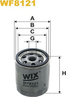 WIX Filters WF8121 - Топливный фильтр autosila-amz.com
