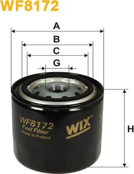 WIX Filters WF8172 - Топливный фильтр autosila-amz.com