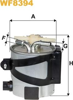 WIX Filters WF8394 - Топливный фильтр autosila-amz.com