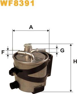 WIX Filters WF8391 - Топливный фильтр autosila-amz.com