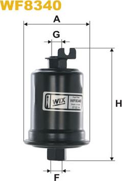 WIX Filters WF8340 - Топливный фильтр autosila-amz.com