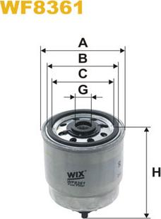 WIX Filters WF8361 - Топливный фильтр autosila-amz.com