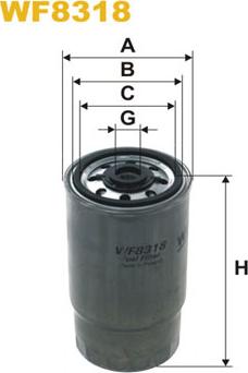 WIX Filters WF8318 - Топливный фильтр autosila-amz.com