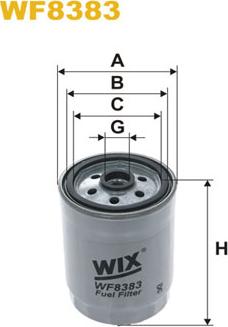 WIX Filters WF8383 - Топливный фильтр autosila-amz.com