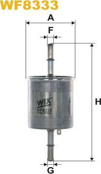 WIX Filters WF8333 - Топливный фильтр autosila-amz.com