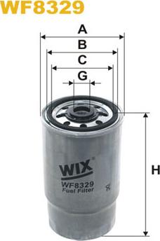 WIX Filters WF8329 - Топливный фильтр autosila-amz.com