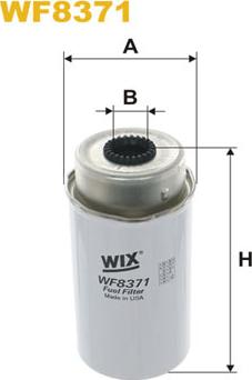 WIX Filters WF8371 - Топливный фильтр autosila-amz.com