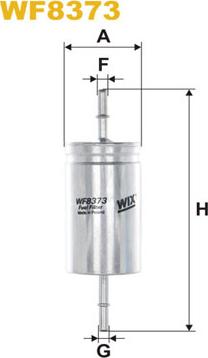 WIX Filters WF8373 - Топливный фильтр autosila-amz.com