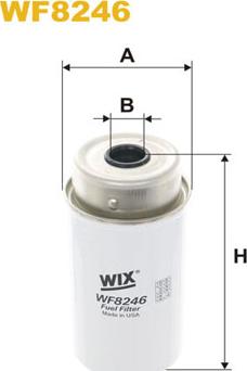 WIX Filters WF8246 - Топливный фильтр autosila-amz.com