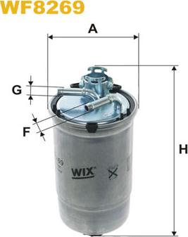WIX Filters WF8269 - Топливный фильтр autosila-amz.com