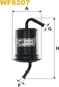WIX Filters WF8207 - Топливный фильтр autosila-amz.com